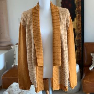 NWT Yellow/Silver Women Knit Cardigan (Euro Brand)